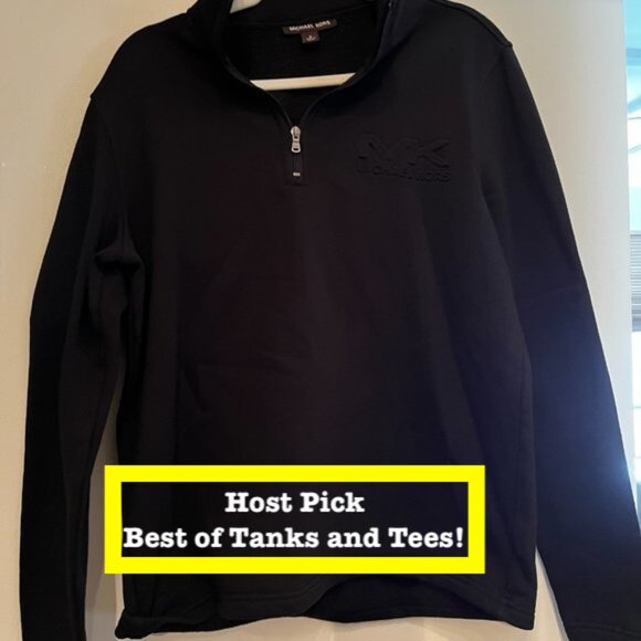 Michael Kors Other - Michael Kors Black Sweatshirt w/Zipper‎ Collar– Never Worn – Size Medium